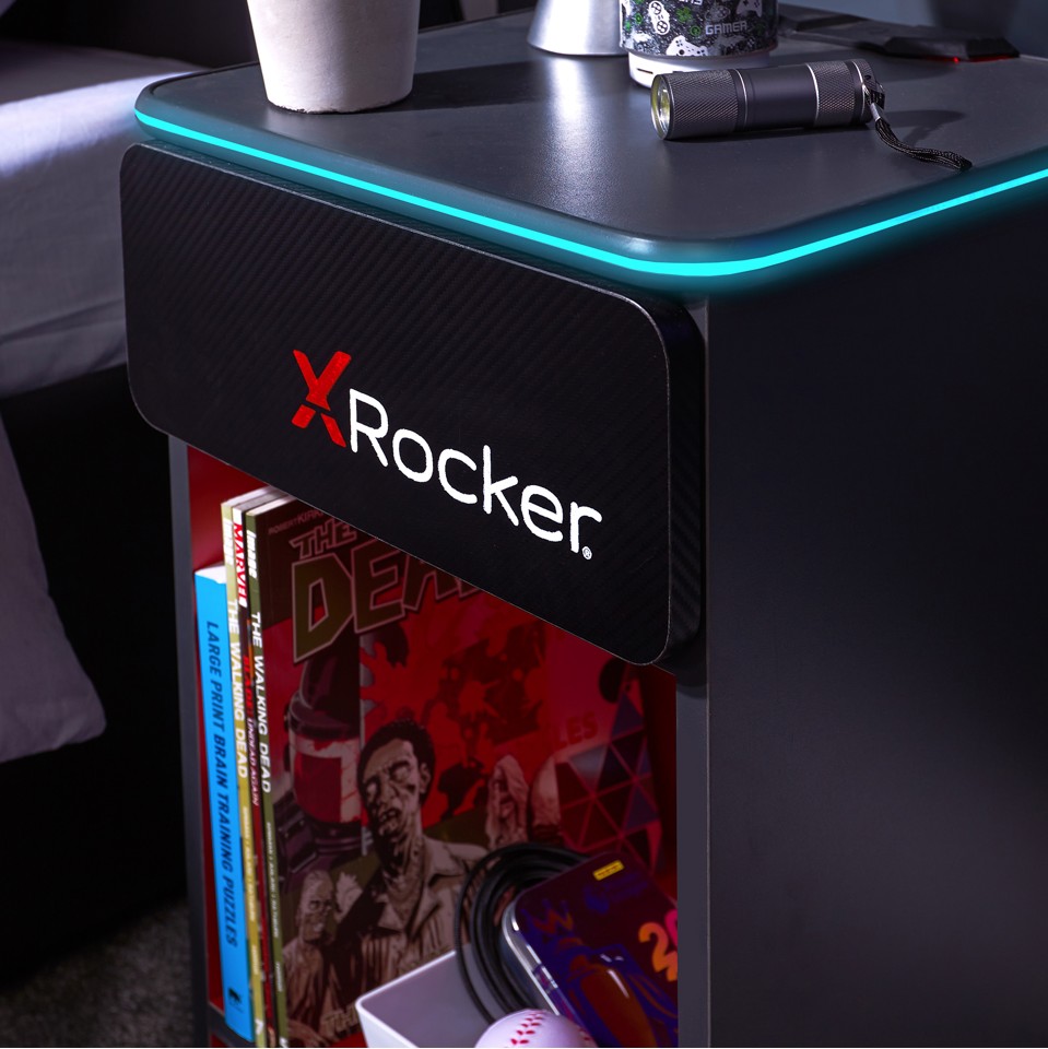 Xrocker Carbon-Tek Bedside With Wireless Charging