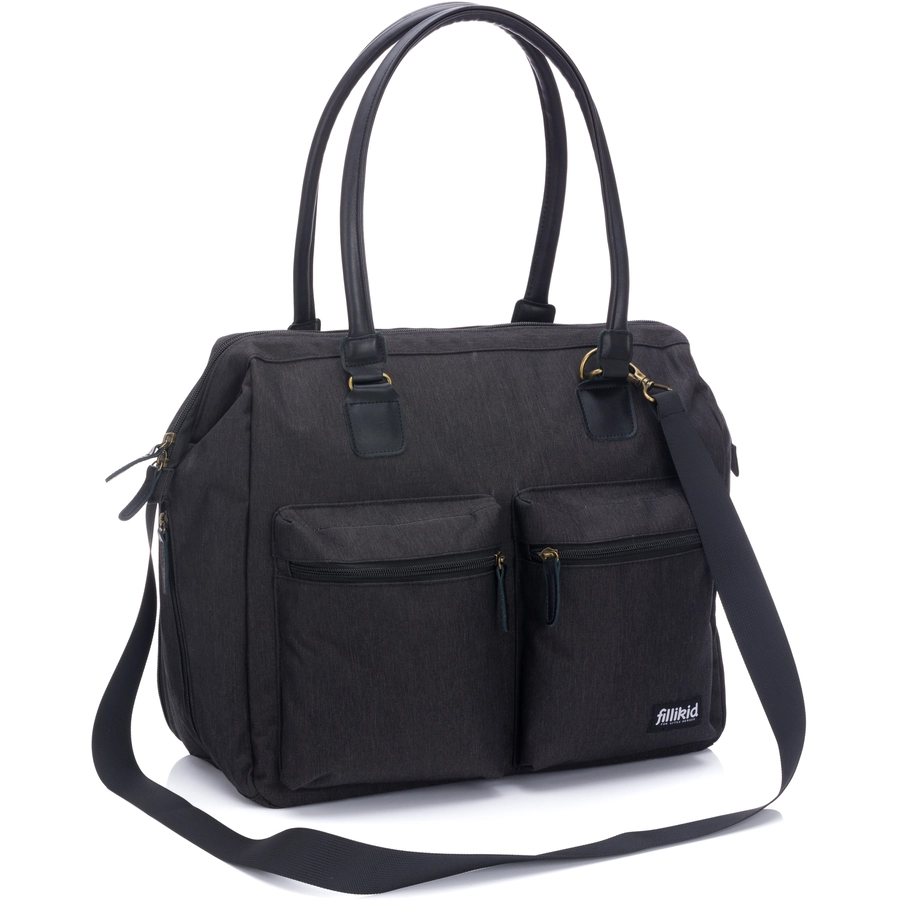 Fillikid Wickeltasche Oxford Schwarz
