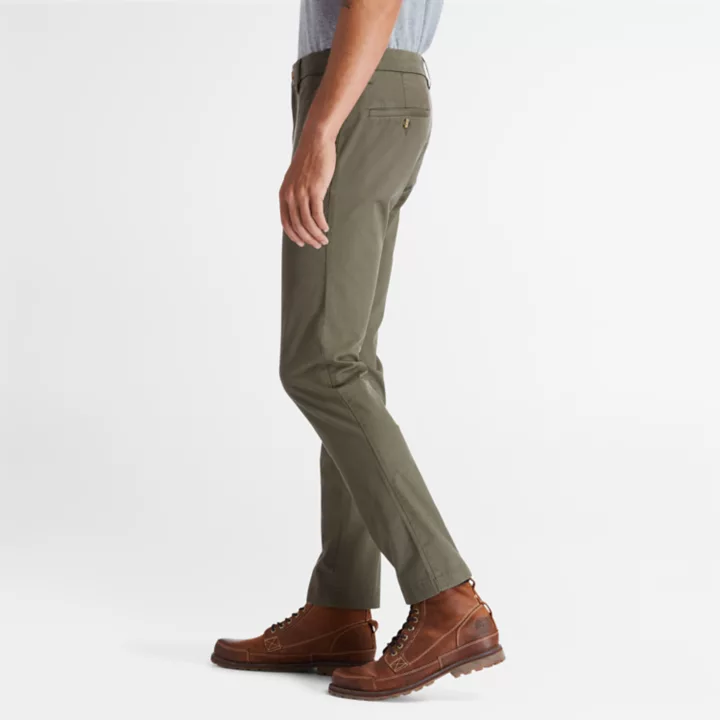 Pantalon chino stretch Sargent Lake pour homme en vert foncé
