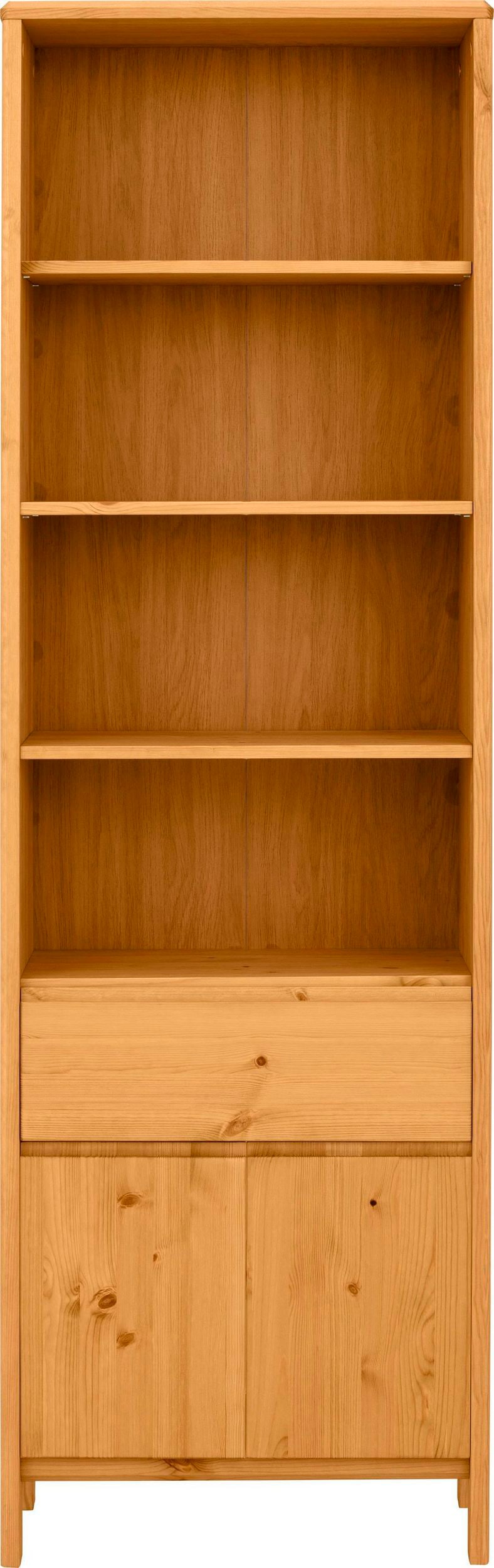 GOODproduct Hochschrank »Jorrick« Breite 60 cm, Massivholz Kiefer mit Bio Öl/Wachs behandelt
