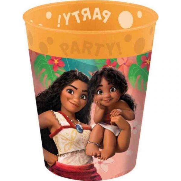 Decorata Party Copos Reutilizáveis para Festa Disney Vaiana 4x250 ml