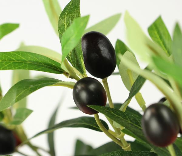 I.GE.A. Kunstpflanze Olivenbaum mit schwarzen