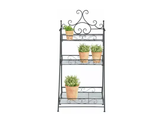 Etagère pliante à plantes Arabesques Escalier 3 niveaux
