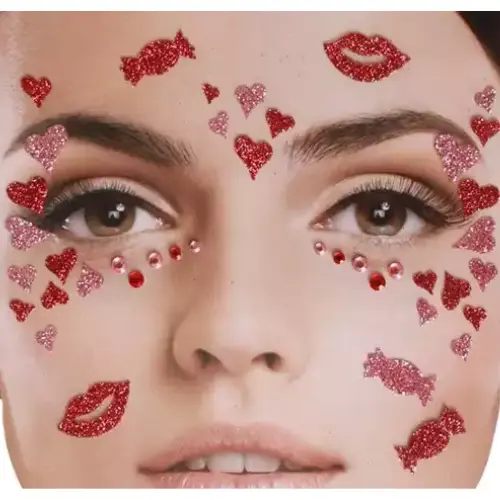 Face Tattoo Sticker Hearts