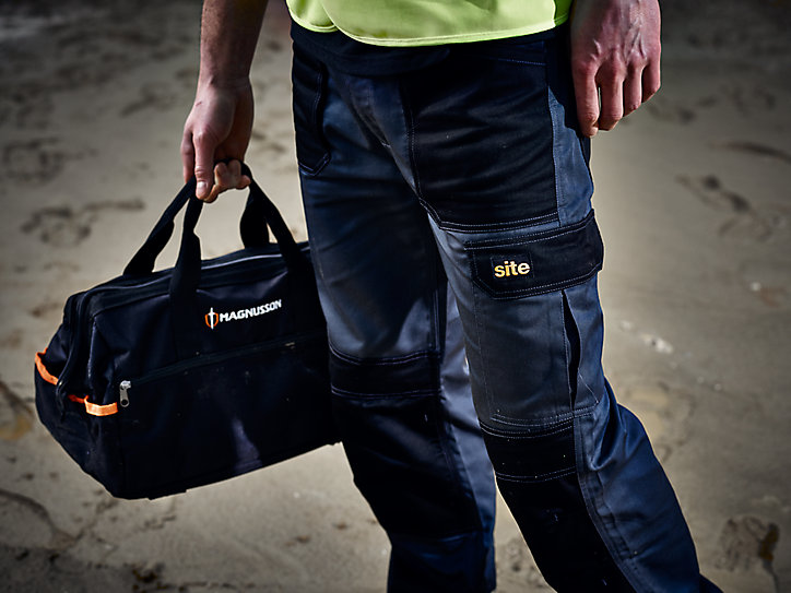 Pantalon à poches multiples Harrier gris Site taille 44