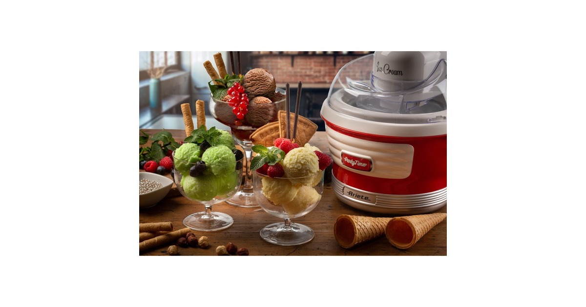 ArieteParty Time IJsmachine 0643/00  (Rood/wit)