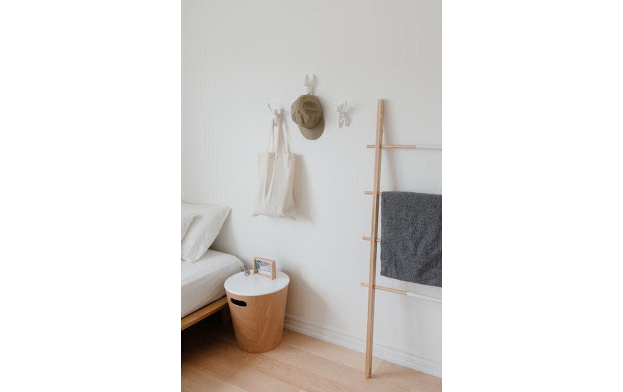 Wandhaken Buddy Weiss, KunststoffWand-Kleiderhaken