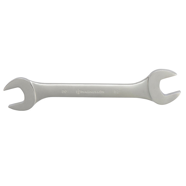 Clé plate Magnusson 30/32 mm double extrémité en acier au chrome vanadium L.385 mm