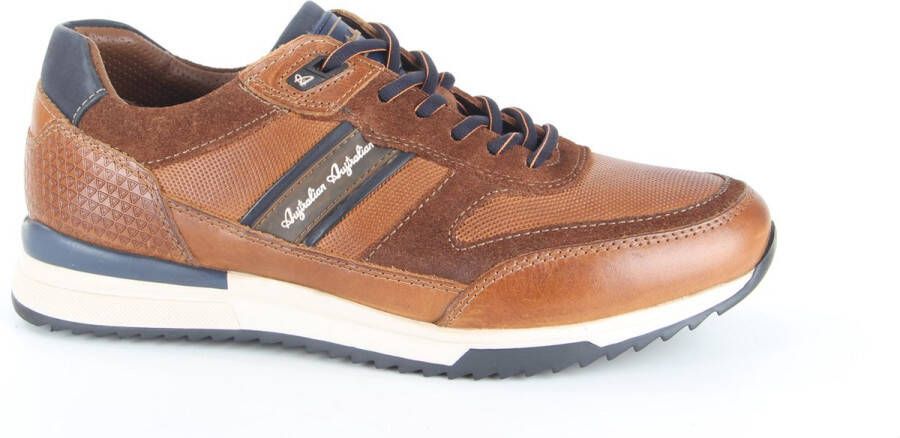 Australian Lage sneakers Filmon cognac blauw wit Brown Heren