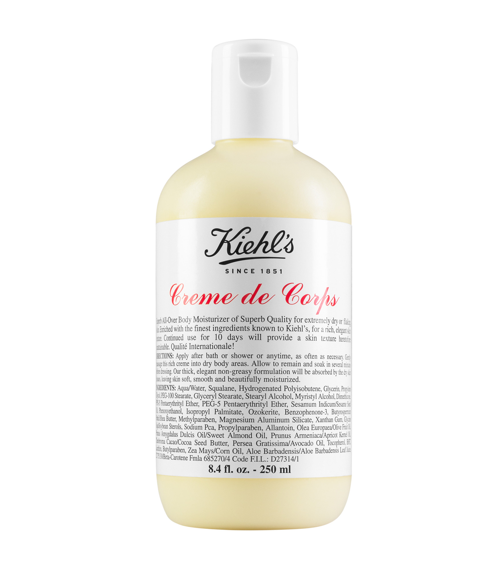 Kiehl's Crème de Corps Creme Fl 250 ml