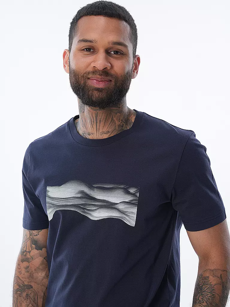 ARMEDANGELS T-Shirt JAAMES WAVY blau
