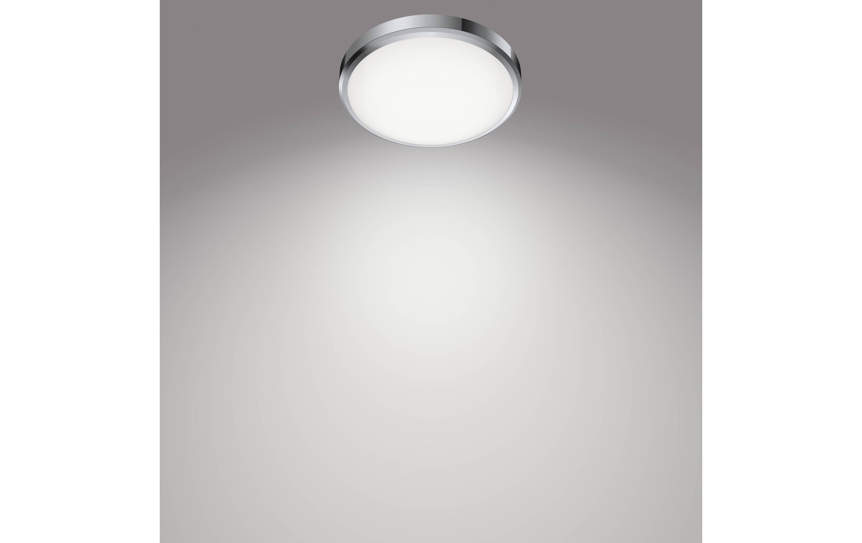 Deckenleuchte Doris, 17W, 4000K, IP44, chromeDeckenlampe mit LED-Beleuchtung