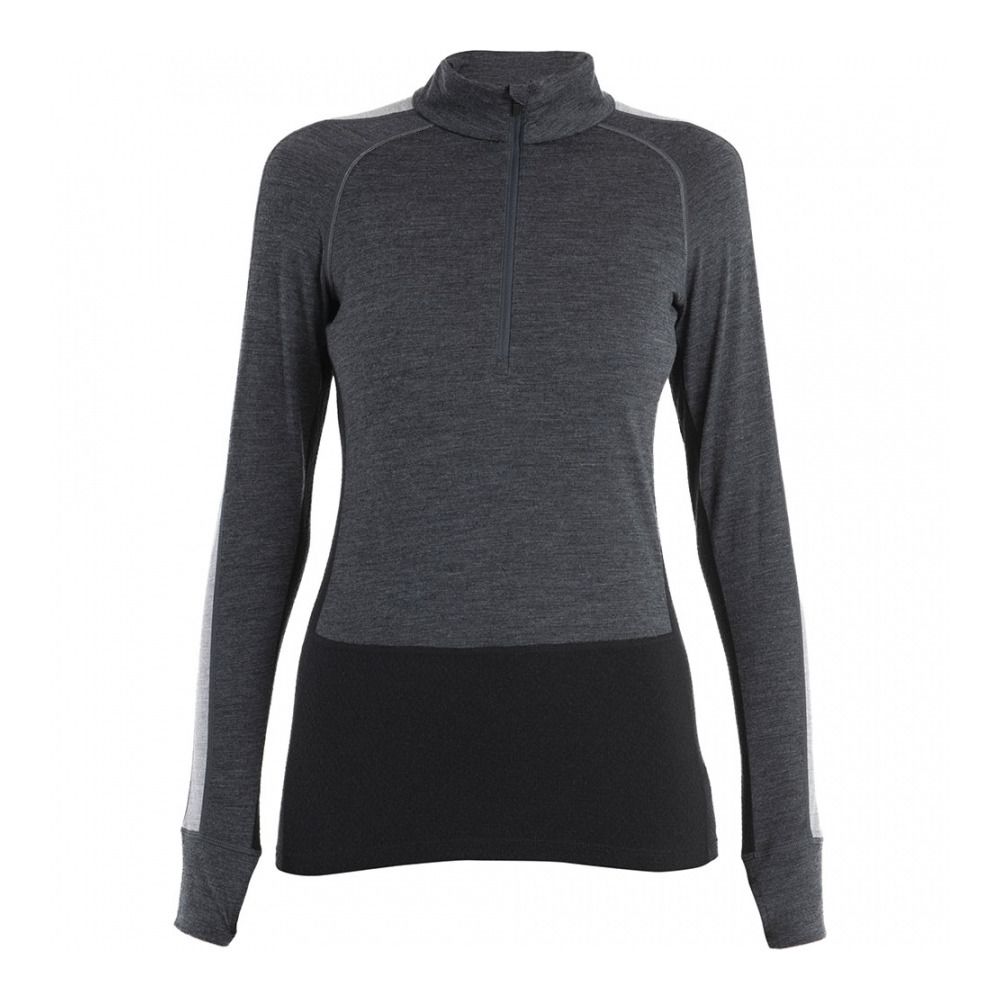 Icebreaker ZONEKNIT 200 - Sous-couche Femme jet hthr/blk/metro h/cb