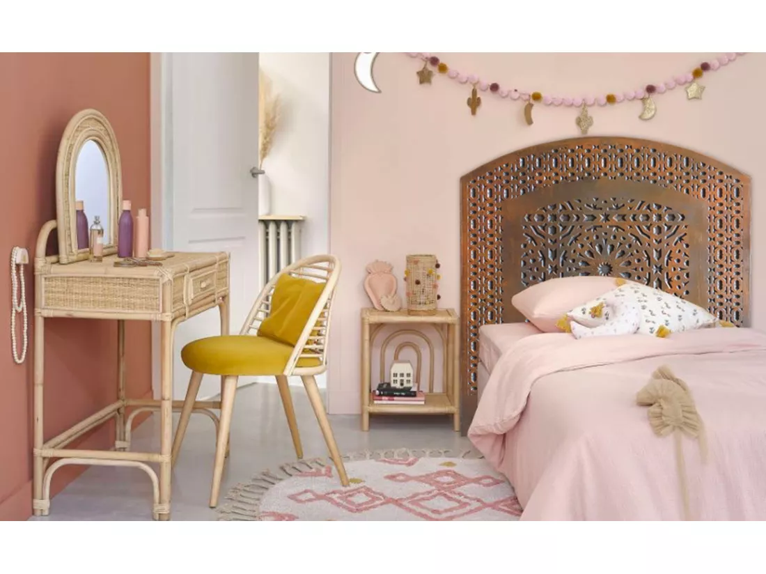 Tête de Lit Orientale en Bois 