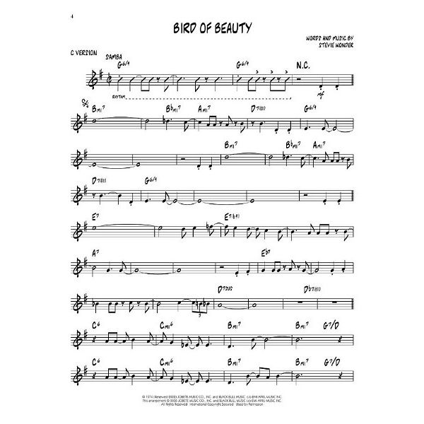 Hal Leonard Jazz Play-Along Stevie Wonder
