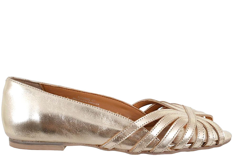 COPENHAGEN SHOES - PASSIONATE BALLERINA I GULD SKIND