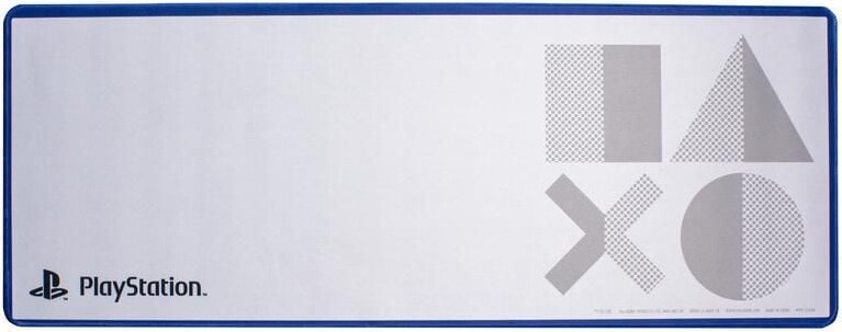 Playstation Skrivebordsmåtte - Ikoner - Hvid - 30 X 80 CM