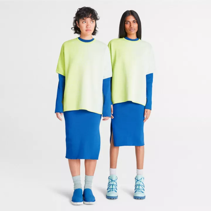 T-shirt en tricot surjet simple Future73 Timberland x Suzanne Oude Hengel pour femme en vert