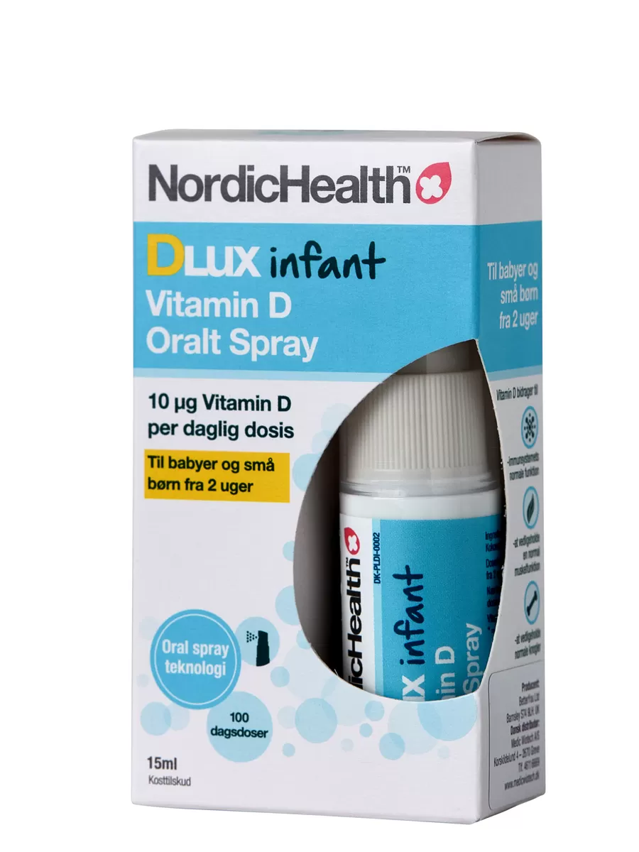 NordicHealth Dlux Infant D-vitaminspray - 15 ml