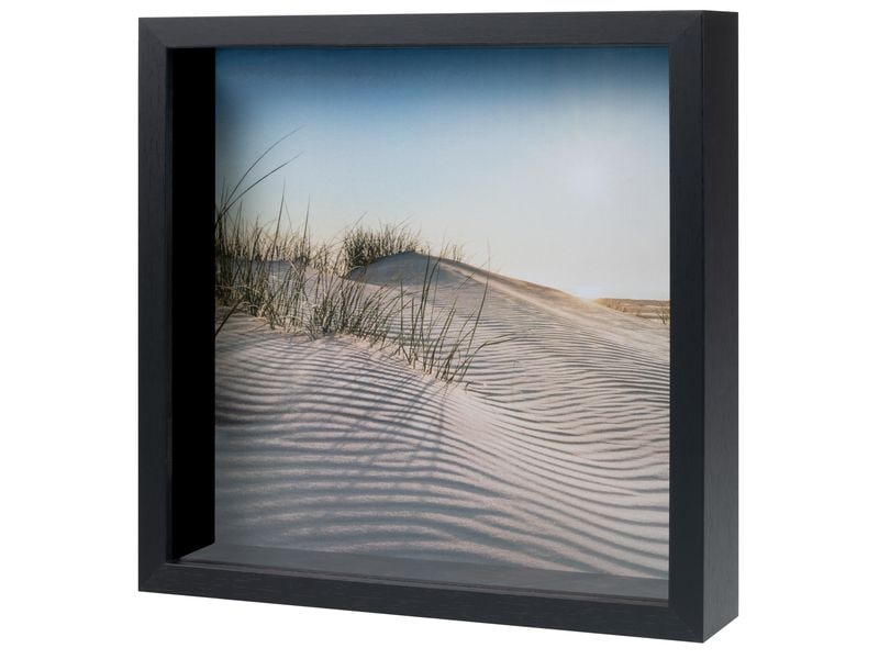 COCON Bilderrahmen 25 x 25 cm, Schwarz 3D Fotorahmen für die schönsten Erinnerungen