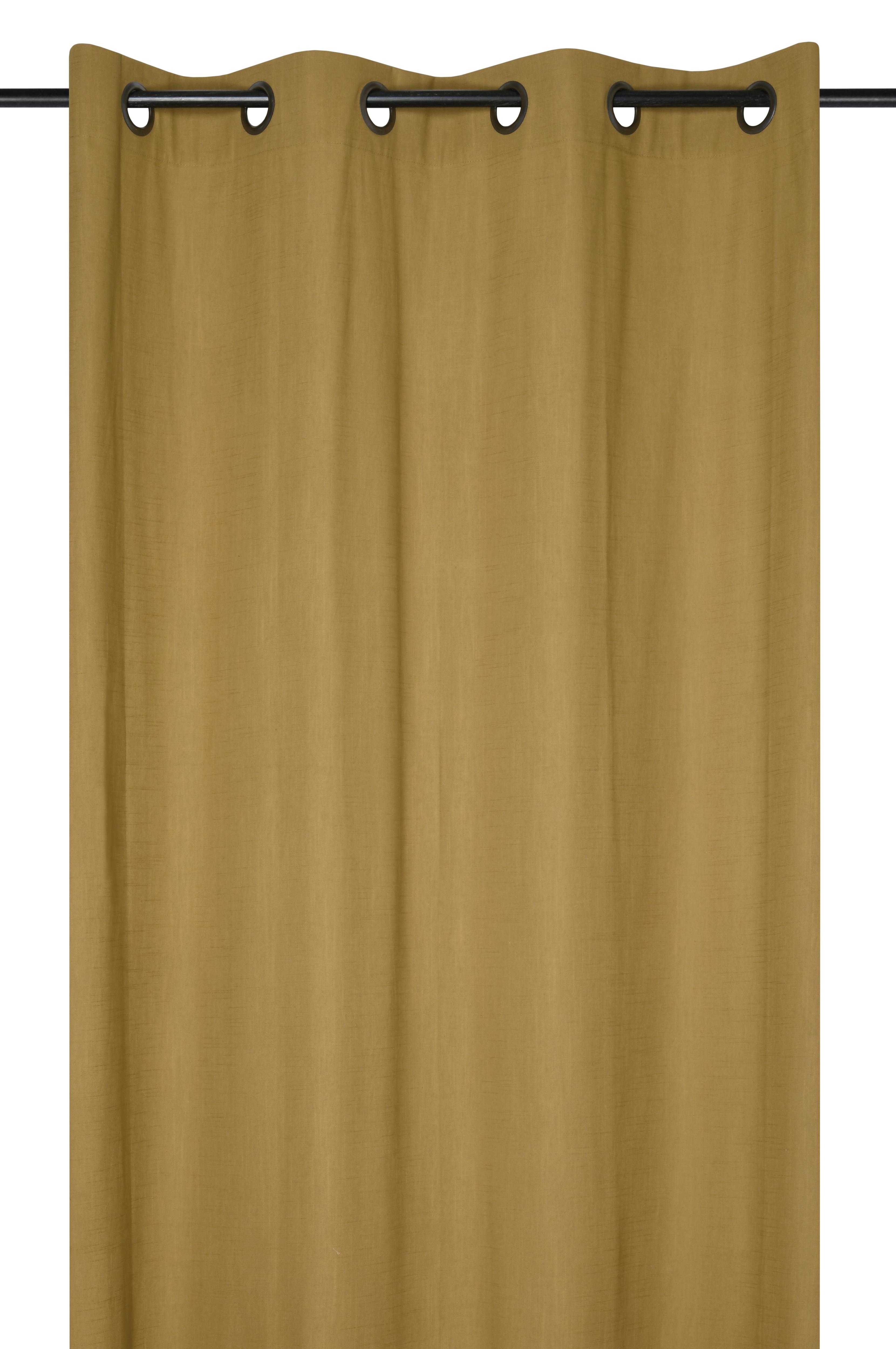 HELIOS RIDEAU 140X260CM OEIL MOUTARDE