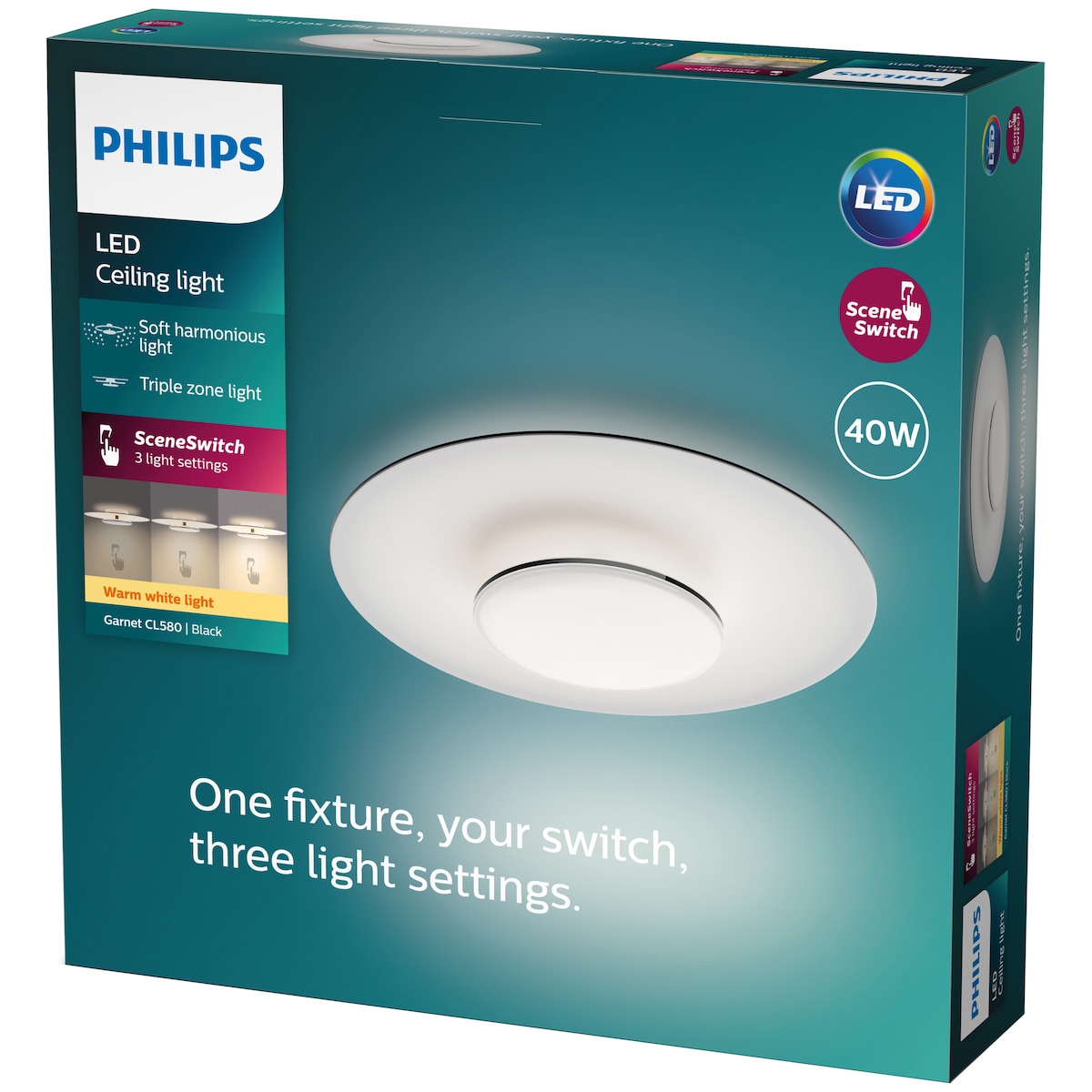 Philips Garnet taklampe 40W