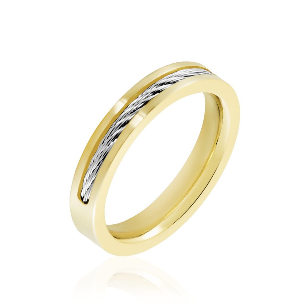 Bague Andro Acier Bicolore