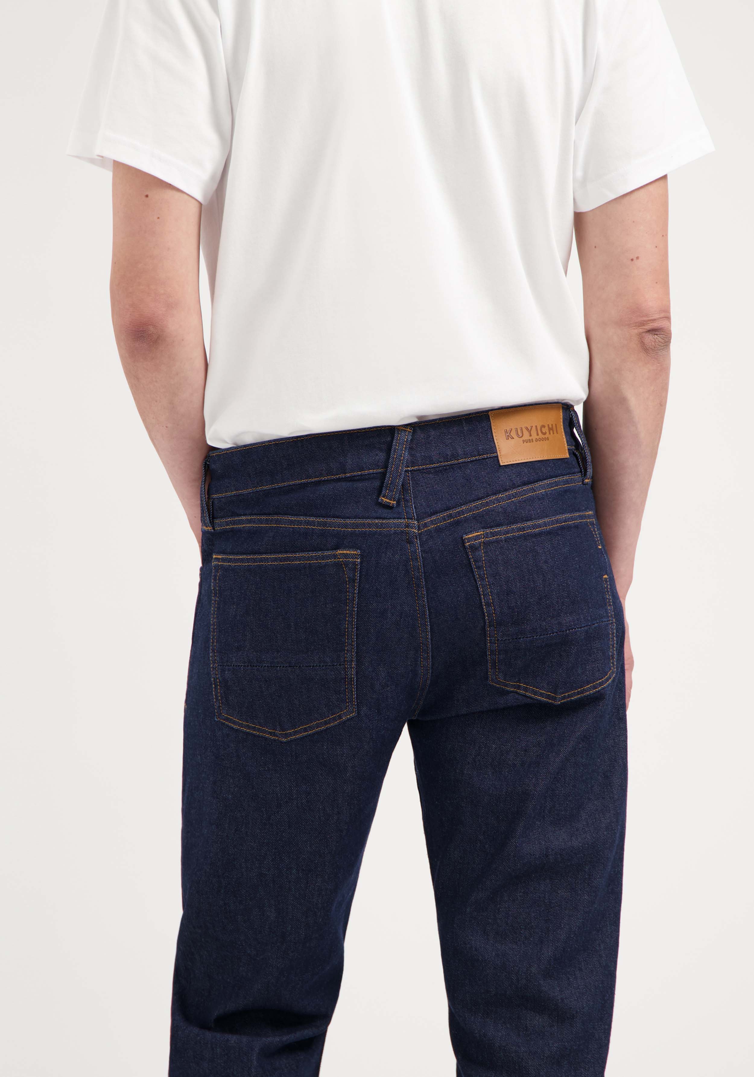 Kuyichi Herren-Jeans Jim Regular Slim Dark Rinse