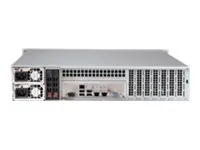 Supermicro SC826 BAC4-R920LPB - Rack-monterbar 2U - forstærket forlænger ATX - SATA/SAS - hot-swap 920 Watt - sort