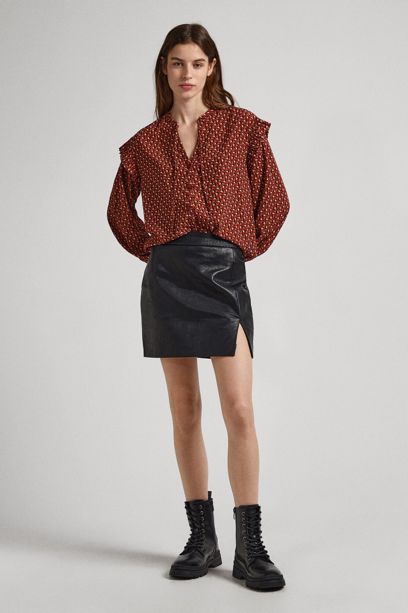 Blusa com estampa geométrica