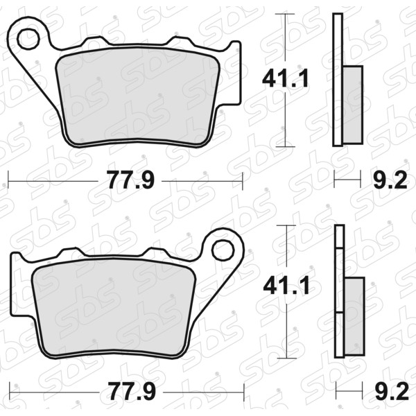 SBS - Plaquettes de frein 675 CS