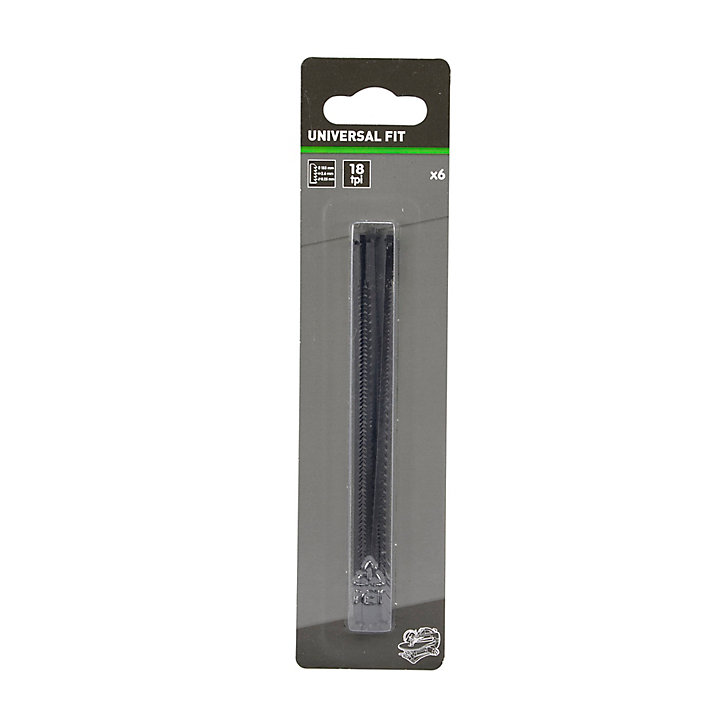 Lame de scie à chantourner Universal 133 x 2.6 x 0.25 mm, 18 dents - 6 pièces