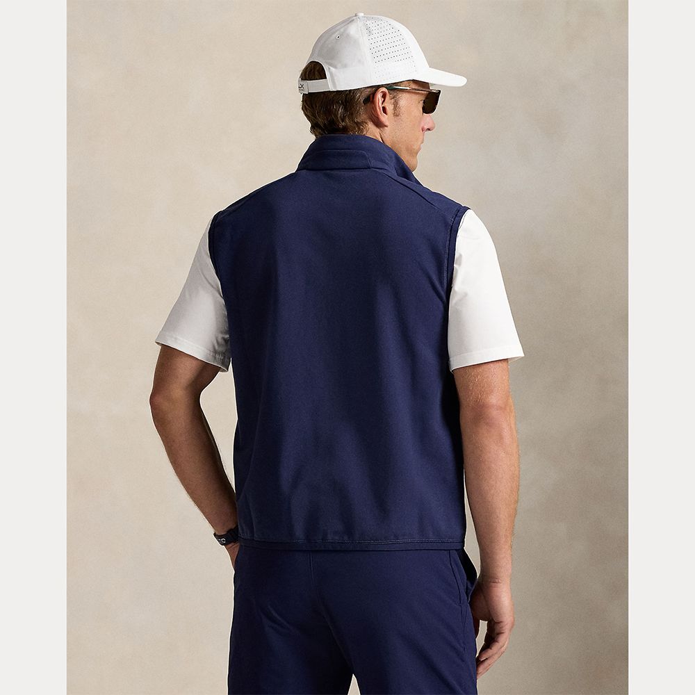 Hybrid Mockneck Vest Herre Navy
