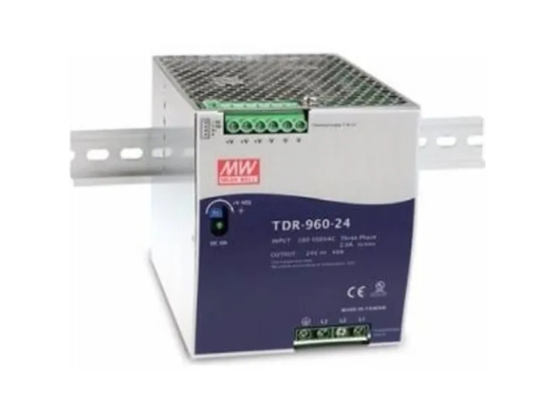 MEAN WELL TDR-960-48, 960 W, 340 - 550 V, 47 - 63 Hz, 2/400VC, 1.4/500VC, Aktiv, 14 ms