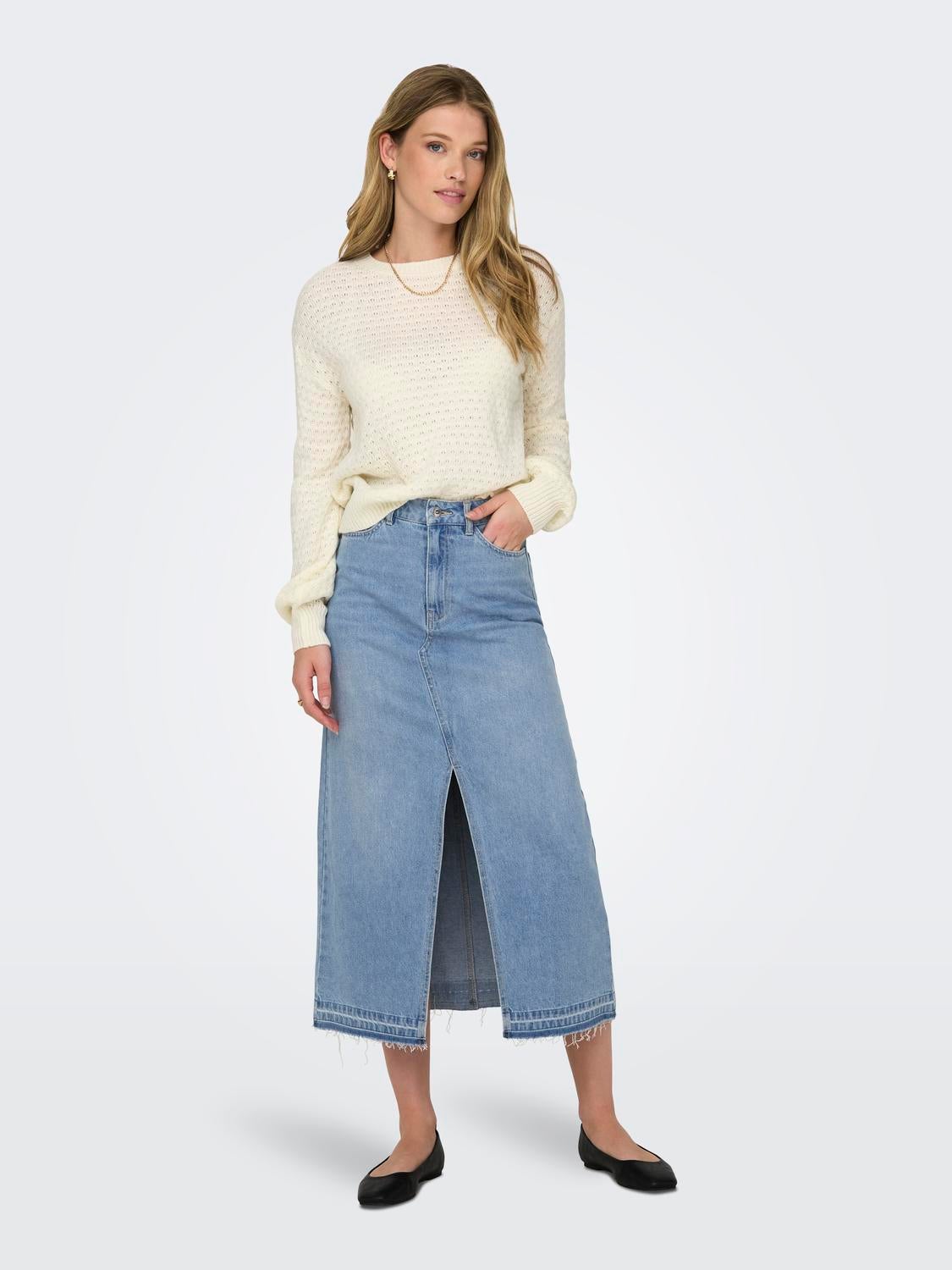 JDYBELLA Jeansrock Light Blue Denim