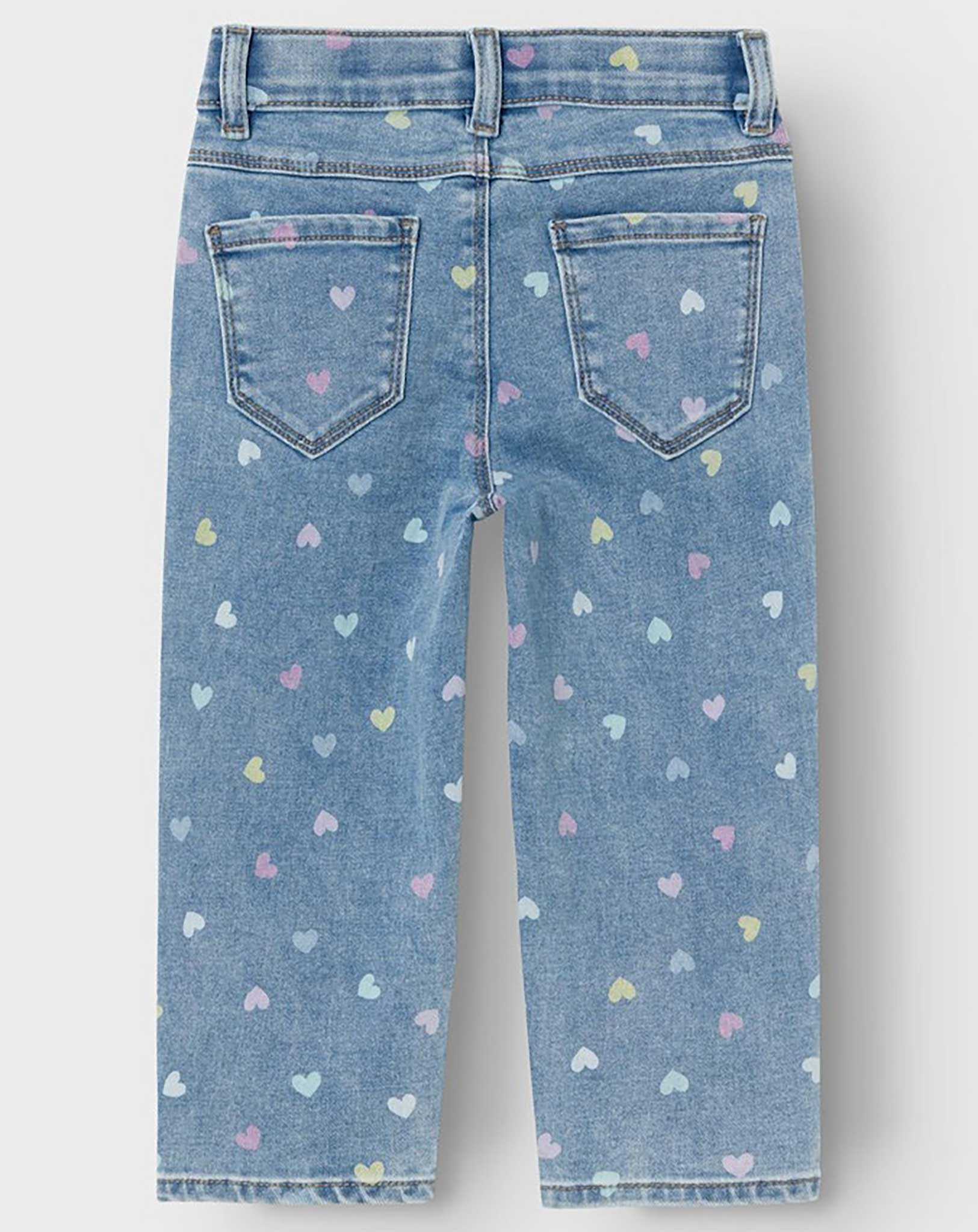 Jeans NMFBELLA MOM HEARTS 3555-ON F in medium blue denim