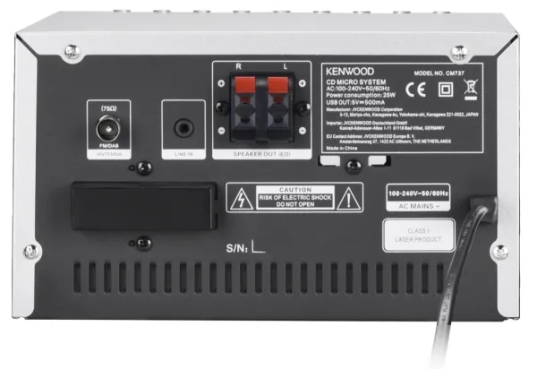 Kenwood M-7000S-S - Mikrosystem - sølv