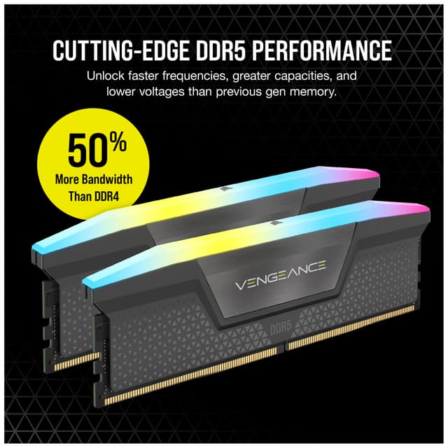 Corsair Vengeance RGB DDR5 RAM 32GB 6000Mt/s CL30