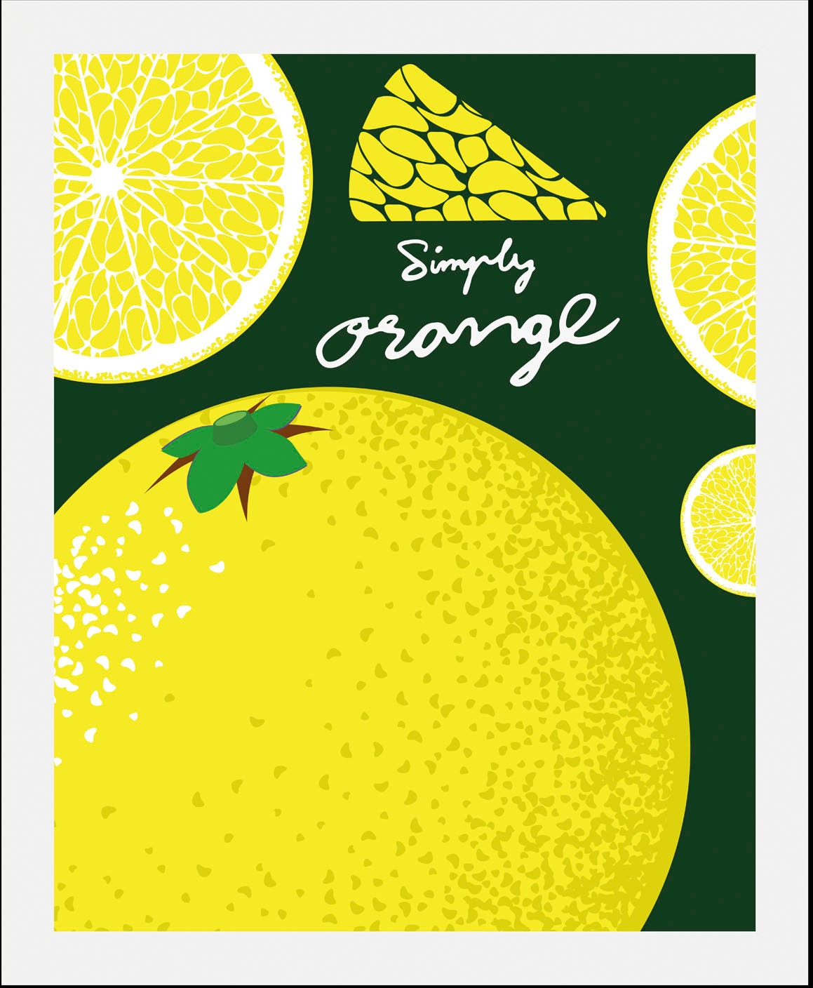 queence Bild »Simple Orange« Abstrakt | Essen | Figuren | Kunst | Lebensmittel | Obst | Obst Bilder 1 Stk. tlg. gerahmt