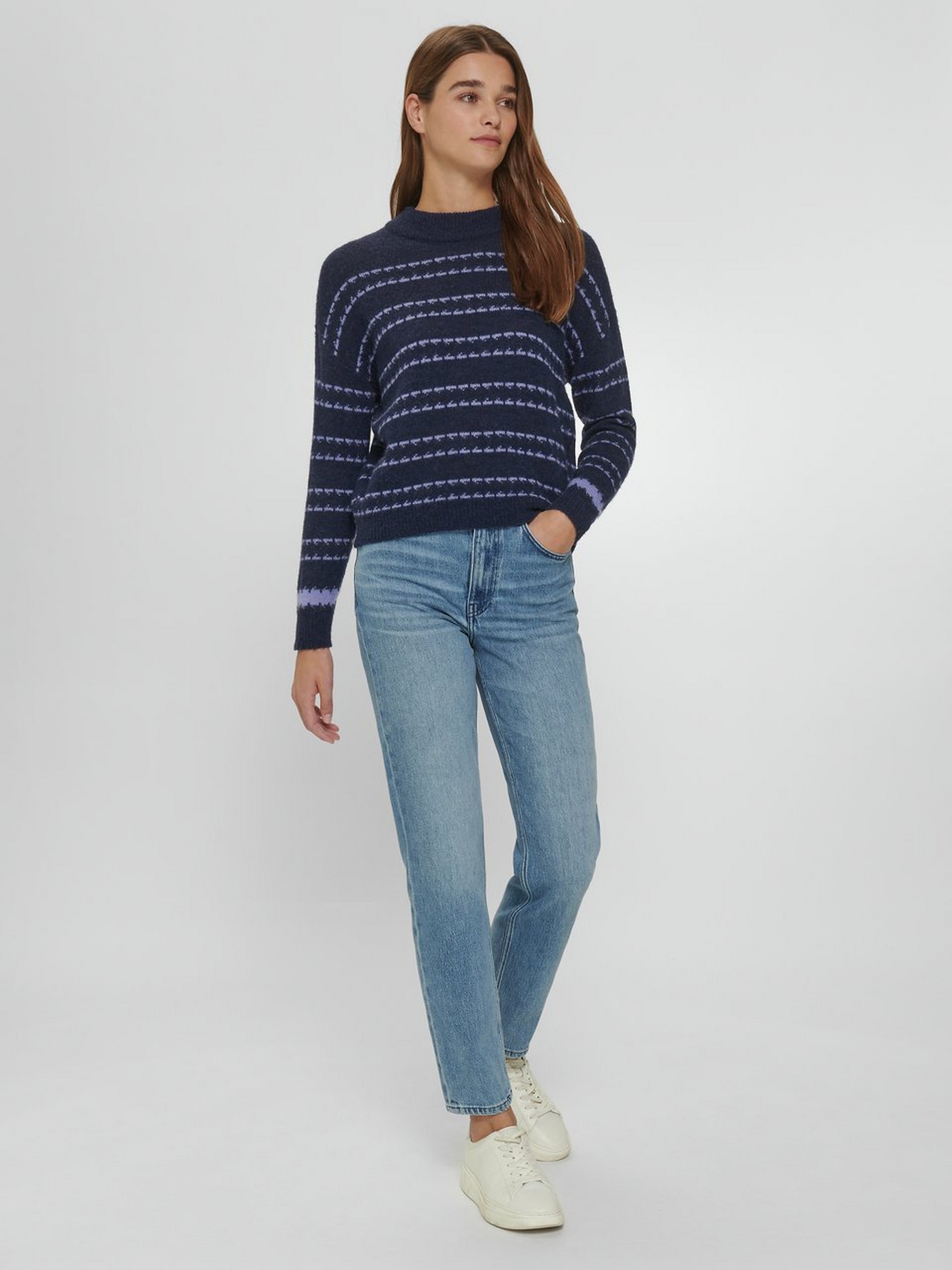 Pullover mit Stehbund