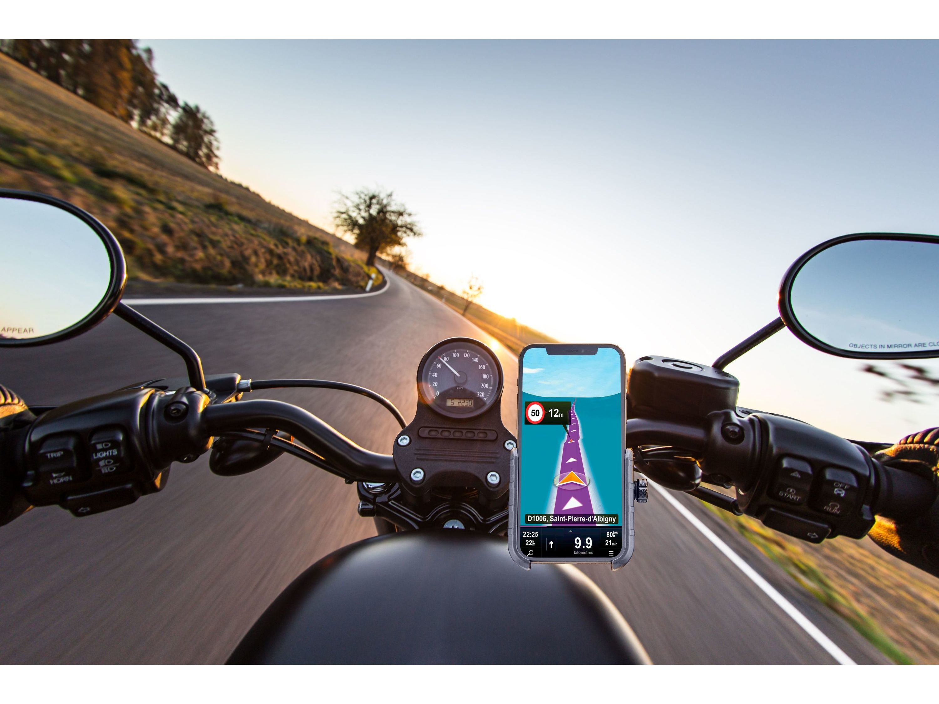 SUPORTE DE TELEMÓVEL CELLULARLINE PARA BICICLETA E MOTO