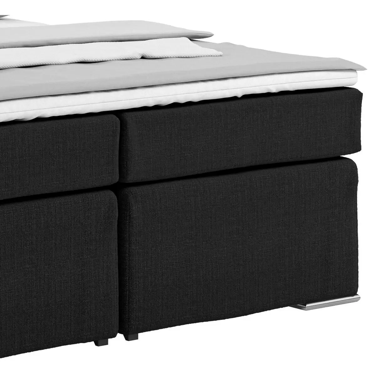 Boxspringbett Nero 160 x 200 Schwarz
