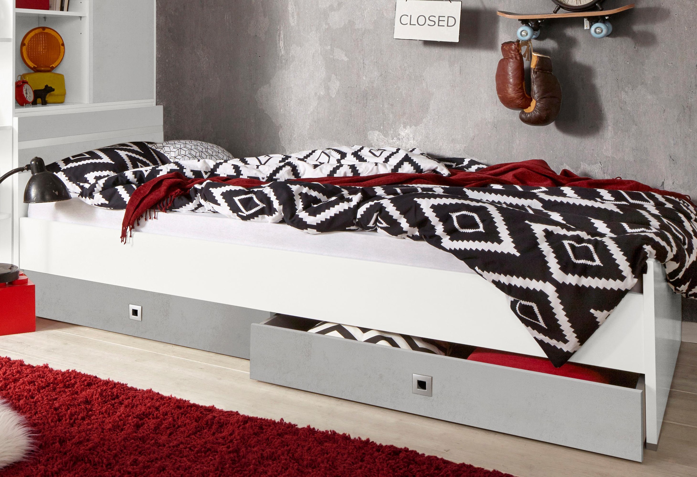 Wimex Bett »Joker, Gästebett« Liegeflächen 90 oder 140x200cm, farbliche Akzente am Kopfteil,