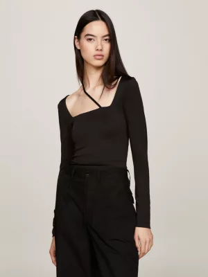 Blusa de manga comprida com várias alças