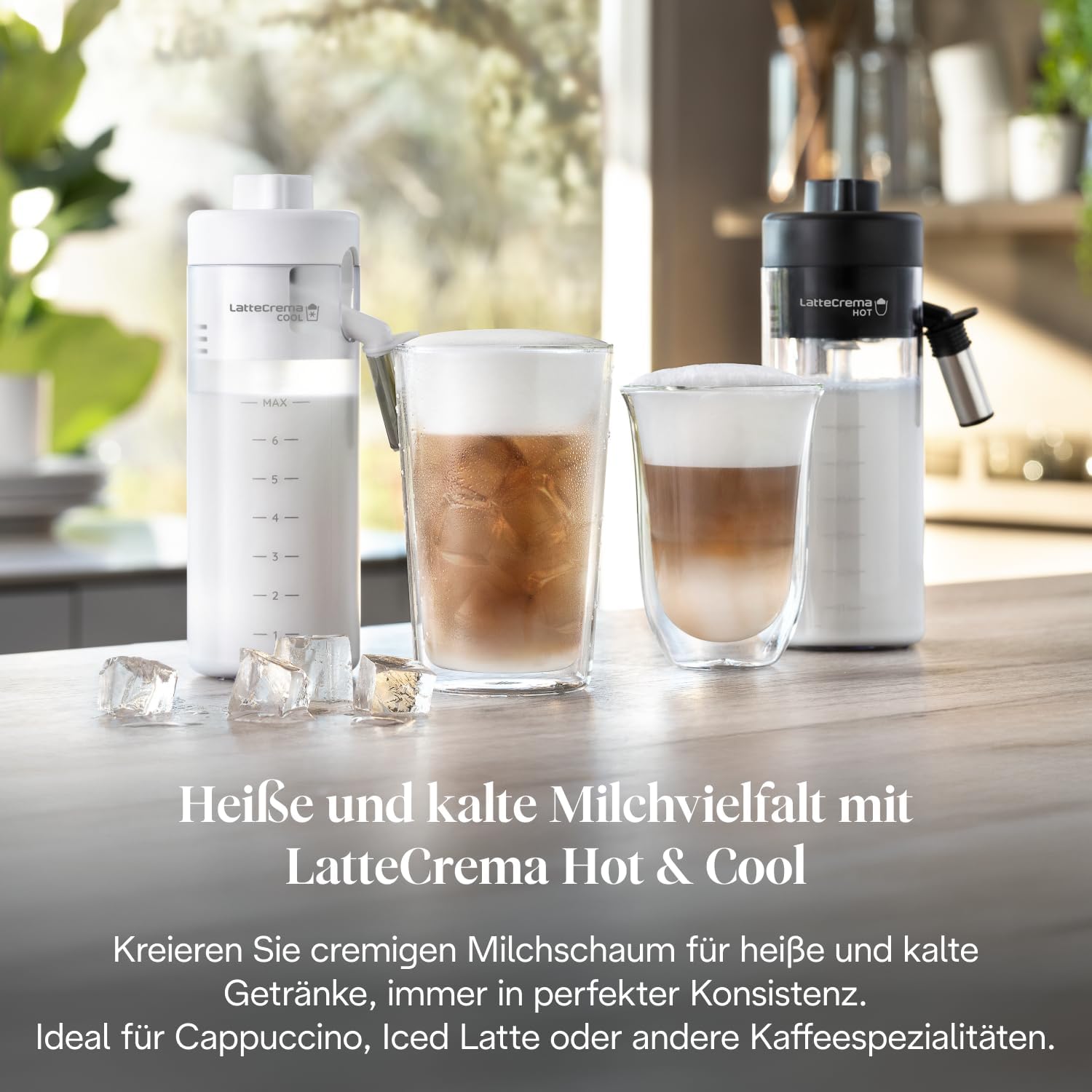 De'Longhi Eletta Explore - Perfetto Kaffeevollautomat mit LatteCrema-Milchaufschäumer, 50 Getränke inklusive Cold Brew auf Knopfdruck, farbiges Touch-Display, Dunkelgrau (ECAM452.67.G)