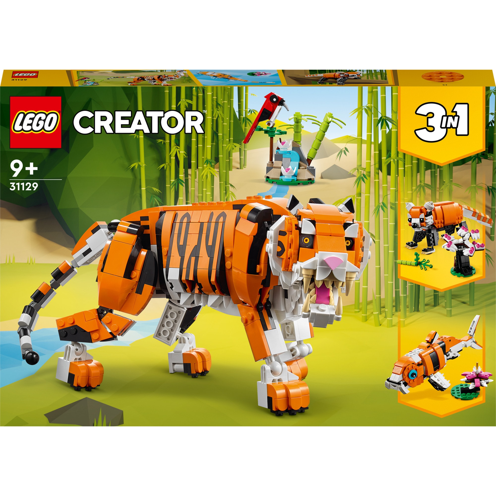 LEGO Konstruktionsspielzeug Creator 3-in-1 Majestätischer Tiger
