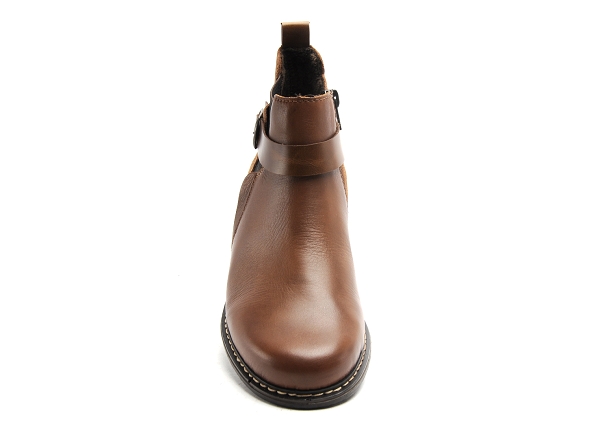 Rieker boots bottine plates femme z49a9 marron
