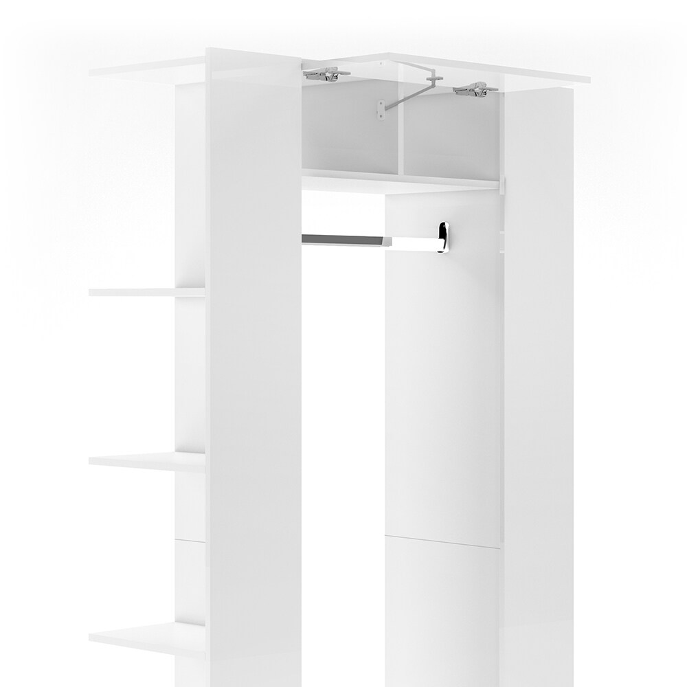 Vicco Dielenschrank Mats weiß Flurgarderobe Garderobe Kleiderschrank Flurmöbel