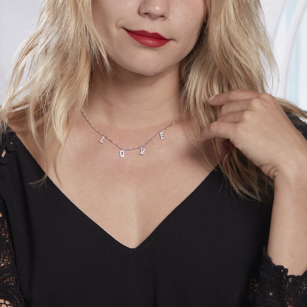 Collier Argent Cecilien Oxyde