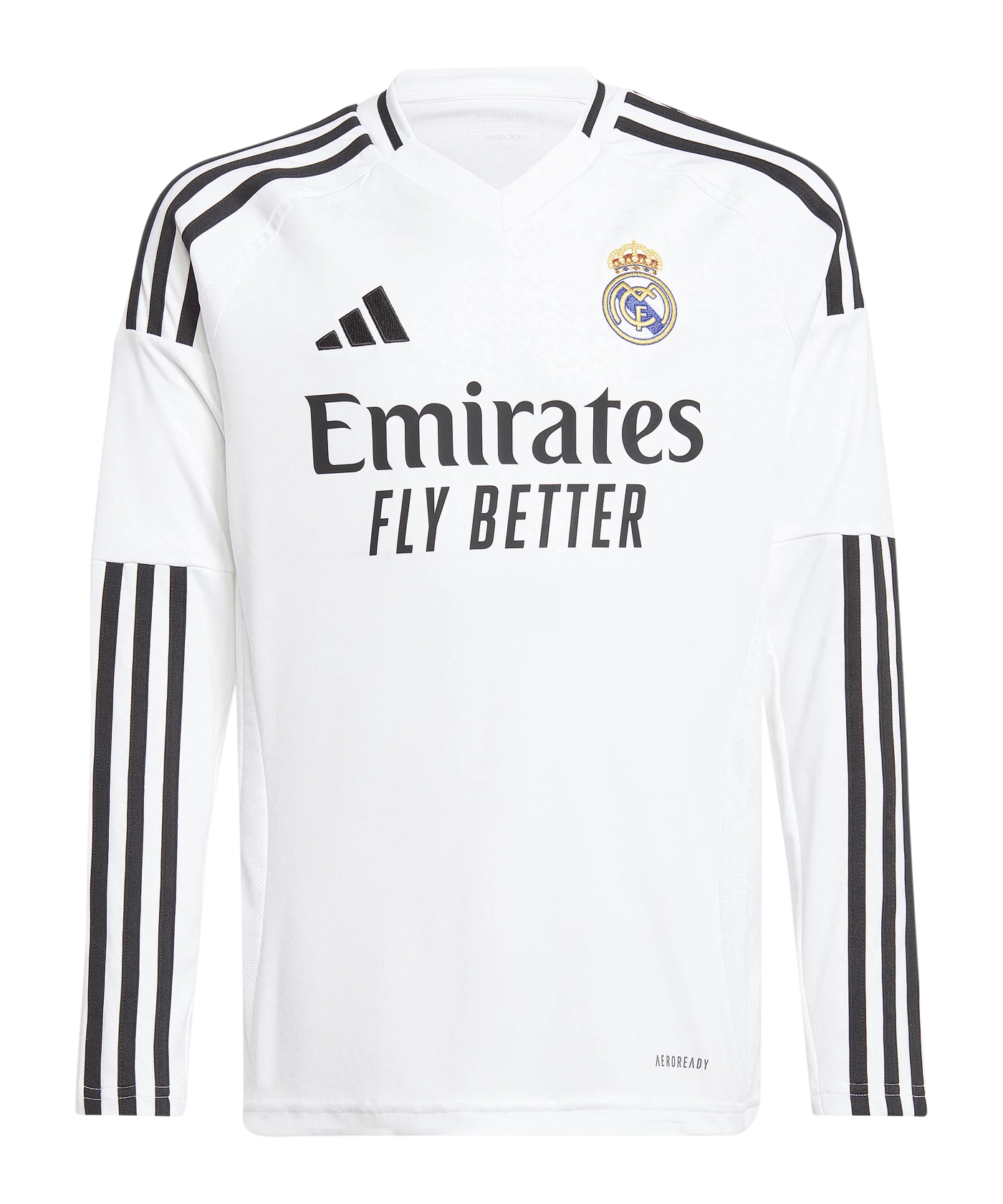 adidas Real Madrid Langarm Trikot Home 2024/2025 Kids Weiss